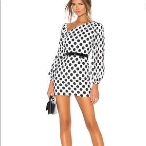 Lovers + Friends Andy Mini Dress Black & White